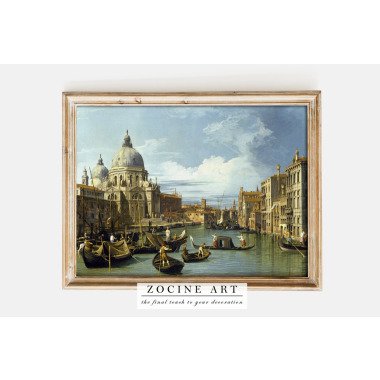 1730-Er-Canaletto- Grande-Canal Venedig-Gemälde