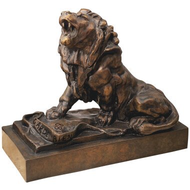 Auguste Rodin: Skulptur 'Der weinende Löwe' (Le lion qui pleure), Version