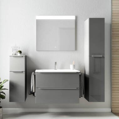 Badezimmermöbel Komplett Set mit Spiegel
