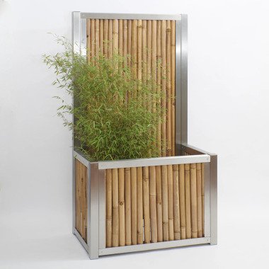 BambusBASIS Hochbeet mit Sichtschutz | Hochbeet