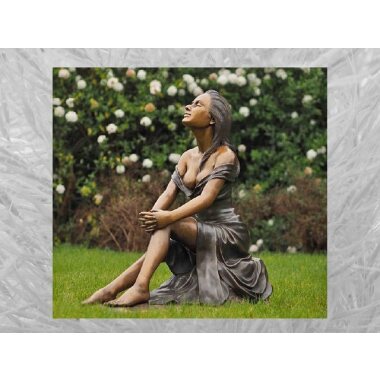 IDYL Gartenfigur IDYL Bronze-Skulptur Sitzende
