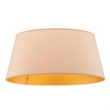 Lampenschirm Cone Höhe 22,5 cm, ecru/gold
