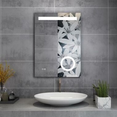 Led Badspiegel 50x70cm mit Beleuchtung Beleuchtet