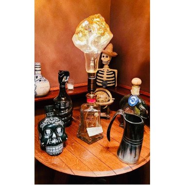 Maßanfertigung Adictivo Tequila & Glas Kristall Lampe