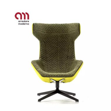 Take a line for a walk Moroso Gesteppter Drehsessel