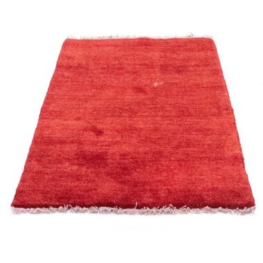 Wollteppich Gabbeh Teppich handgeknüpft rot