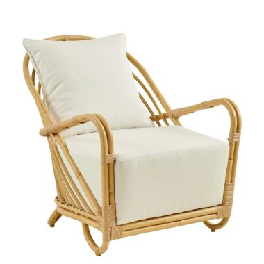 Extravaganter Lounge Sessel aus Alu Rattan