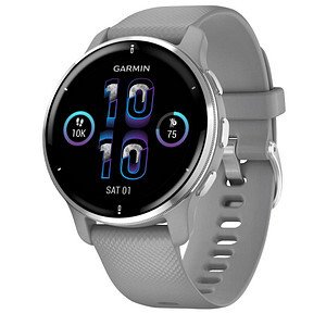 GARMIN Venu 2 Plus Smartwatch grau, silber