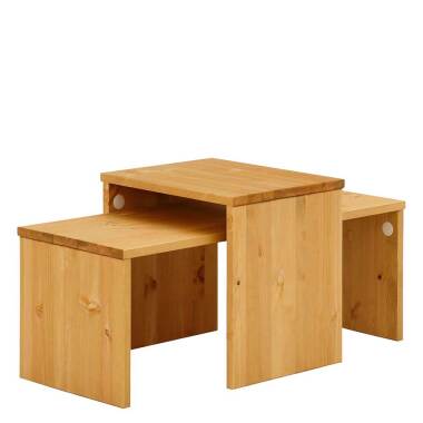 Holztisch Set aus Kiefer Massivholz modern (zweiteilig)