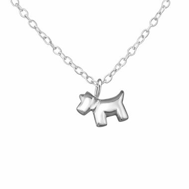 Hundeschmuck aus Metall & Hunde Halskette aus 925 Silber