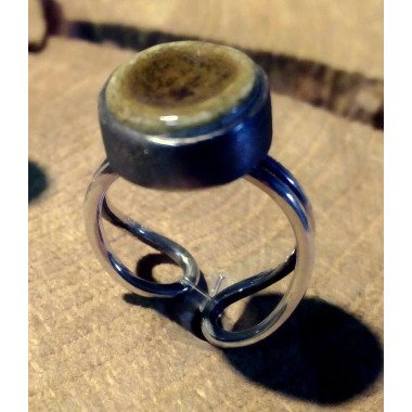 Keramik-Ring & Kharma Keramik Glasur Ring Verstelbäre Grösse