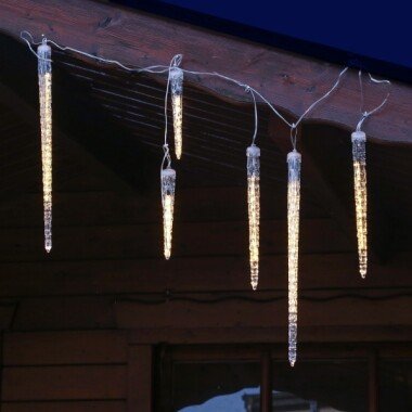 LED Lichterkette Eiszapfen Schneefalleffekt