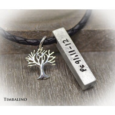 Namenskette Silber aus Silber & Namenskette Aus Silber Männerkette, Baum