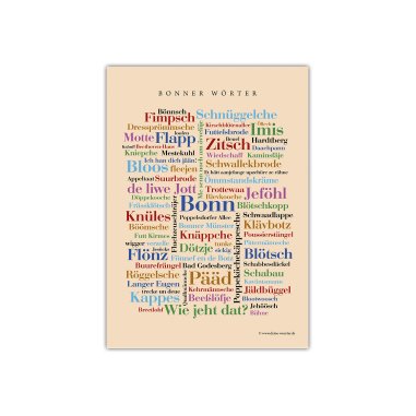 Postkarte Bonner Wörter (DIN A6)