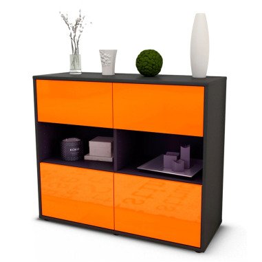 Sideboard Carmen | | Front in Hochglanz Orange