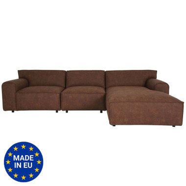 Ecksofa MCW-J59, Couch Sofa mit Ottomane