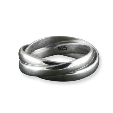 Eleganter 3Er Ring 925 Silberring Damen Silber
