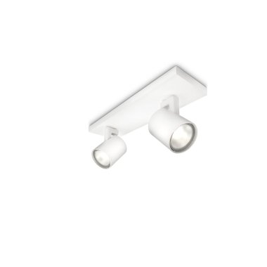 Hiro 2-spot ceiling lamp (Weiß)