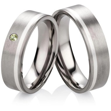 Peridot-Ring aus 925 Silber & Verlobungsringe Silber Titanringe Mit Grünem