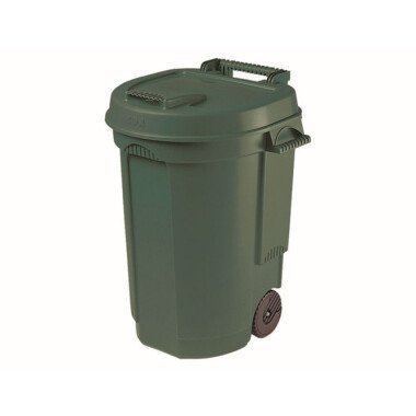 SIENA GARDEN Fahrbarer Abfallbehälter grün