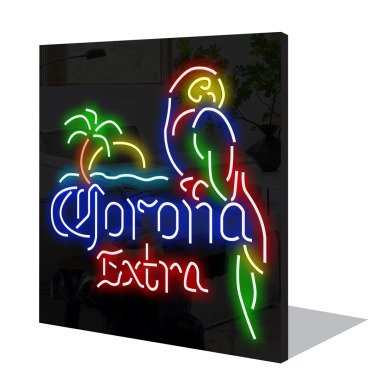 Wanddekoration Leuchtreklame Corona Extra