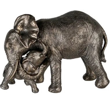 GILDE Tierfigur »Elefant mit Jungem Zambezi«