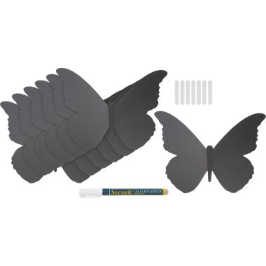 Kreidetafel 3D Schmetterling
