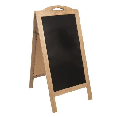 Kreidetafel mit Holzständer, 51x4x117 cm