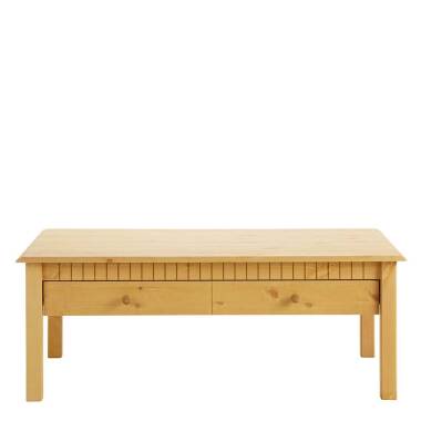 Naturholz-Tisch & Sofatisch aus Kiefer Massivholz 110 cm breit