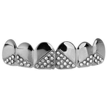 One Size Fits All Bling Grillz CORNER TOP Schwarz