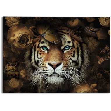 Reinders! Glasbild »Glasbild Tiger Tierreich