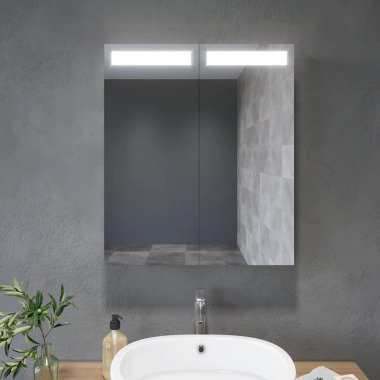 SONNI Badezimmer LED Spiegelschrank mit Beleuchtung