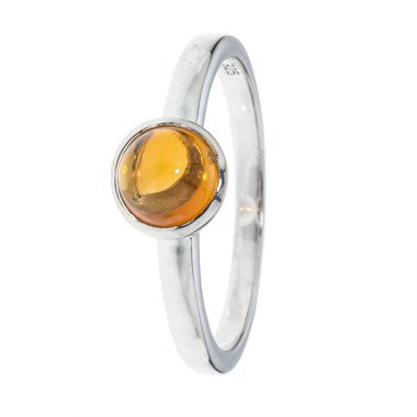 Turmalin-Ring aus 925 Silber & Schutz-Ring, Turmalin-Cabochon, SI 925 poliert