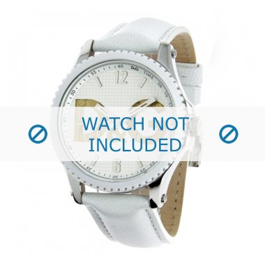 Uhrenarmband Dolce & Gabbana DW0706 Leder Weiss 20mm