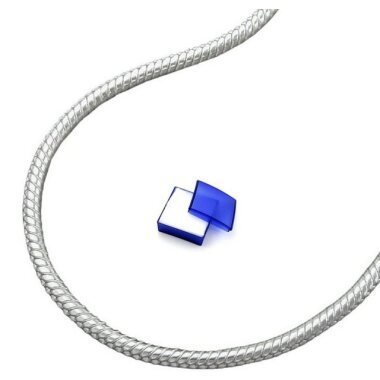 unbespielt Silberkette Halskette 1,3 mm Schlangenkette