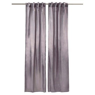 Vorhang-Set, 2-tlg. impré Silberfarben