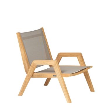 Bequemer Lounge-Sessel aus Teakholz für den
