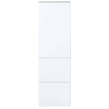 Dielenkleiderschrank in Weiß 55 cm breit
