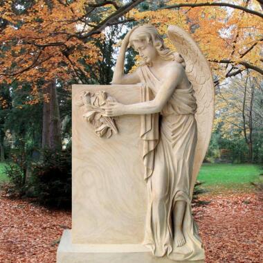 Großer Engel Grabstein aus Sandstein Florencia