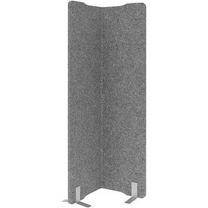 HAMMERBACHER Akustik-Trennwand, grau 50,0 x 180,0 cm