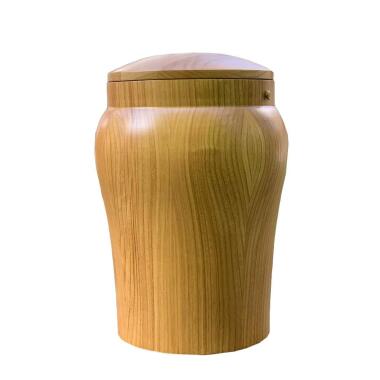 Holzurne & Noble Urne aus Holz rund online Savio / Kirsche