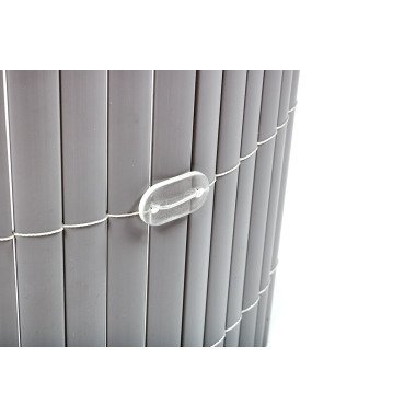 Sichtschutzmatte PVC Balkonsichtschutz grau 100x300cm
