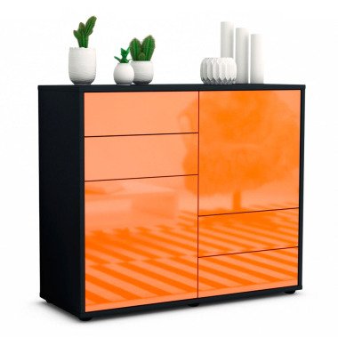 Sideboard Ciara | | Front in Hochglanz Orange