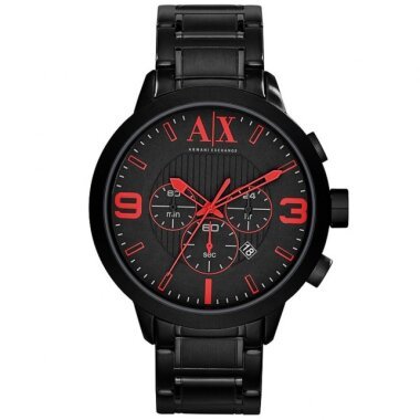 Uhrenarmband Armani Exchange AX1352 Stahl Schwarz