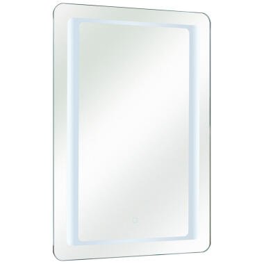 Xora Badezimmerspiegel , Glas , rechteckig , 50x70x3 cm , feuchtraumgeeignet