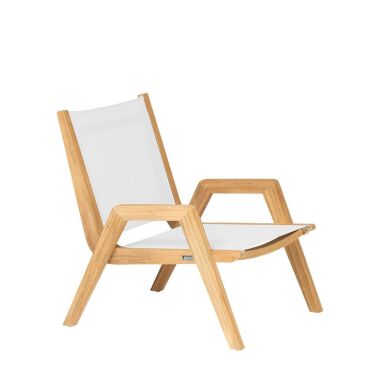 Bequemer Lounge-Sessel aus Teakholz für den