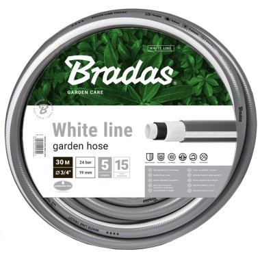 Bradas Gartenschlauch WHITE LINE, 3/4', silber/weiß