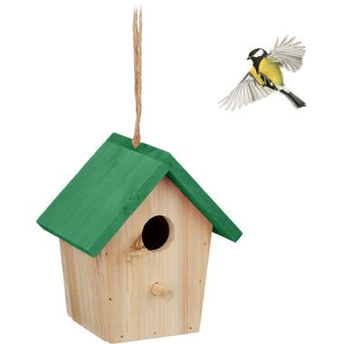 Deko Vogelhaus, Holz, Vogelhäuschen zum Aufhängen