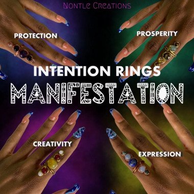 Kupfer Intention Ringe | | 5 Manifestation