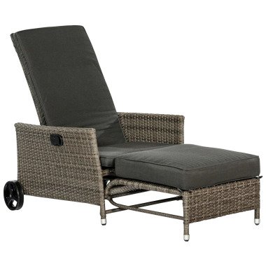 MERXX Gartensessel Komfort Deckchair, (4-tlg.)